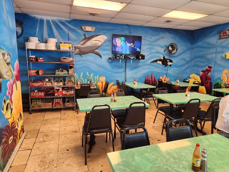 The Lighthouse Seafood interior