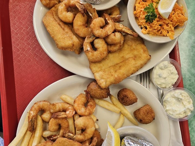 The Lighthouse Seafood food
