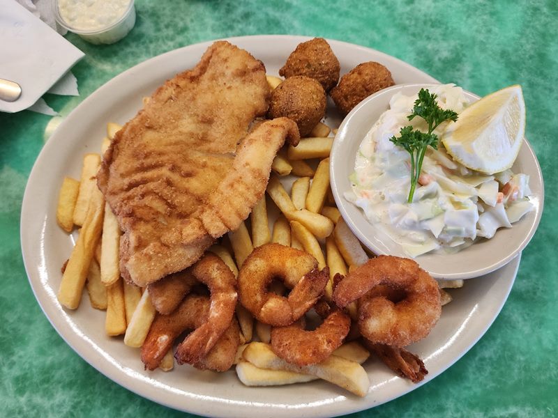 The Lighthouse Seafood food